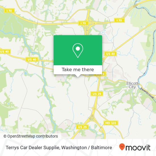 Terrys Car Dealer Supplie map