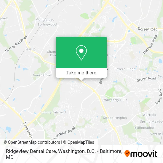 Ridgeview Dental Care map