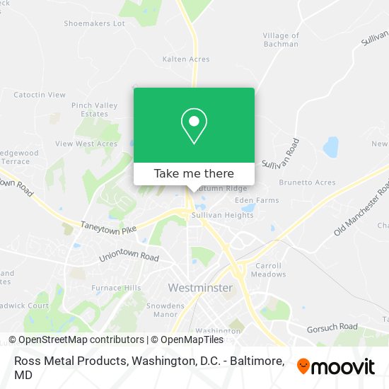 Ross Metal Products map