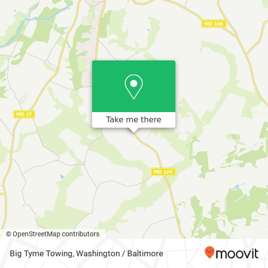 Big Tyme Towing map