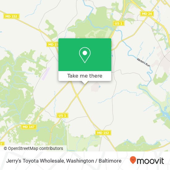 Jerry's Toyota Wholesale map