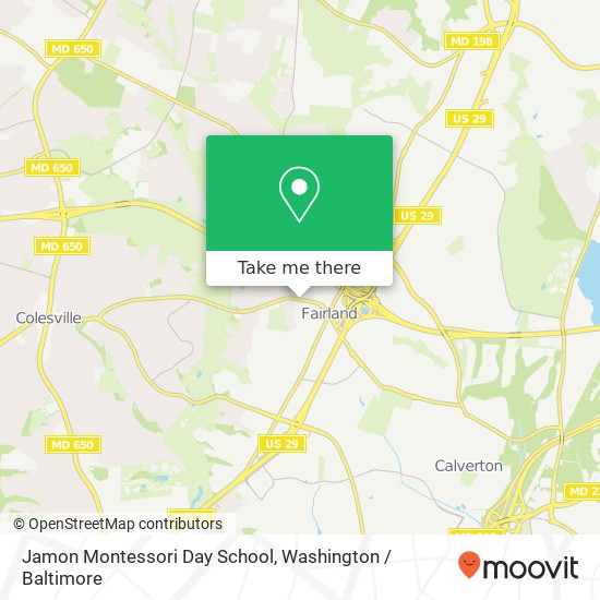 Mapa de Jamon Montessori Day School