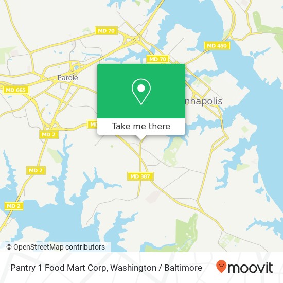 Pantry 1 Food Mart Corp map