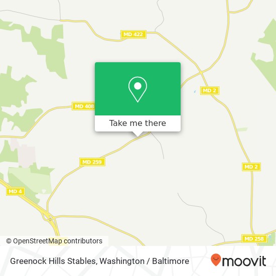 Greenock Hills Stables map