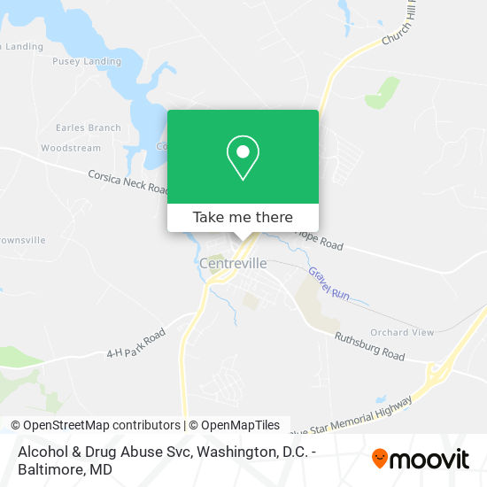 Mapa de Alcohol & Drug Abuse Svc