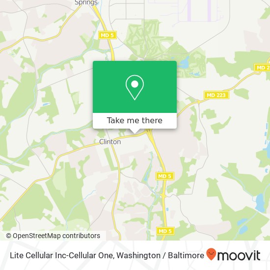 Mapa de Lite Cellular Inc-Cellular One