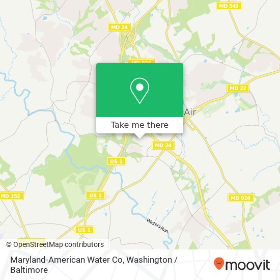 Mapa de Maryland-American Water Co
