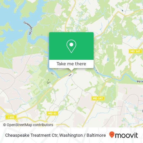 Cheaspeake Treatment Ctr map