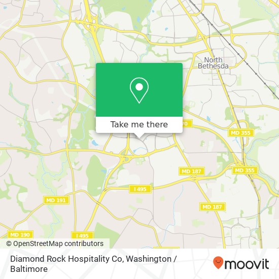 Mapa de Diamond Rock Hospitality Co