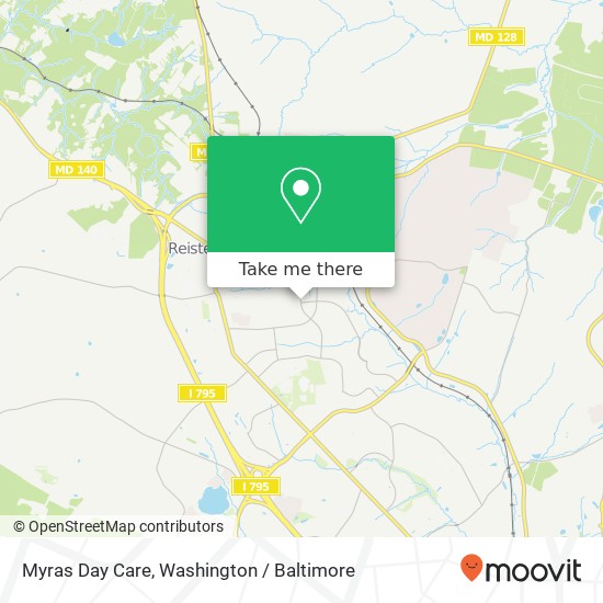 Myras Day Care map