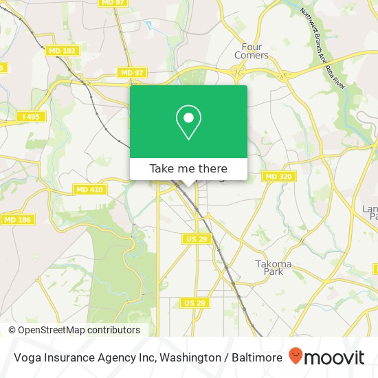 Mapa de Voga Insurance Agency Inc