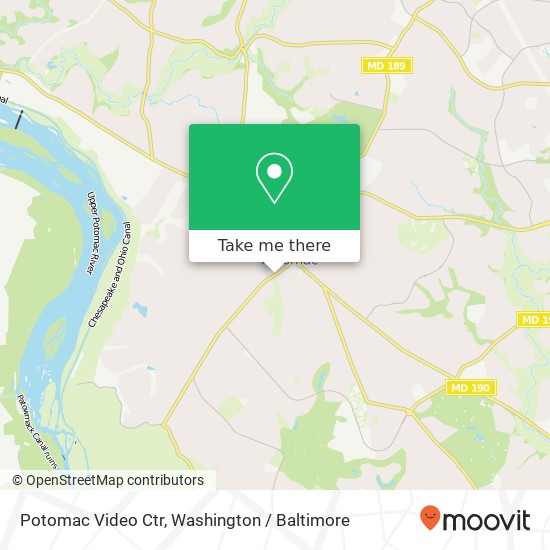 Potomac Video Ctr map