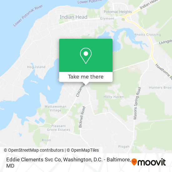 Eddie Clements Svc Co map