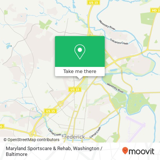 Mapa de Maryland Sportscare & Rehab