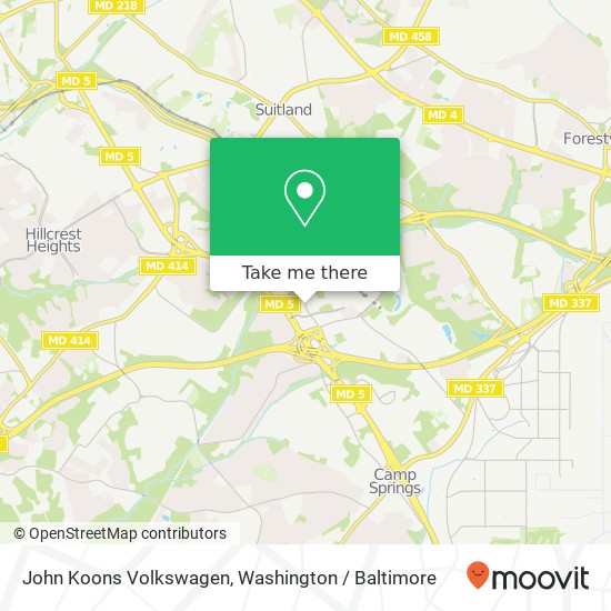 John Koons Volkswagen map