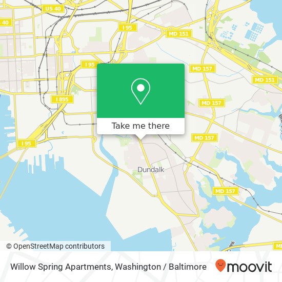 Mapa de Willow Spring Apartments