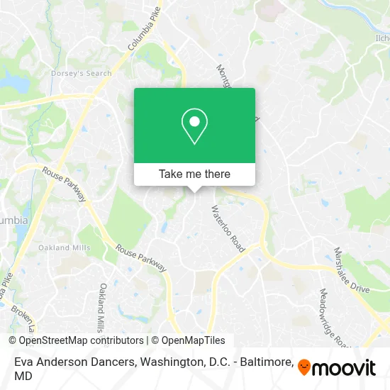 Eva Anderson Dancers map