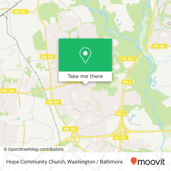 Mapa de Hope Community Church