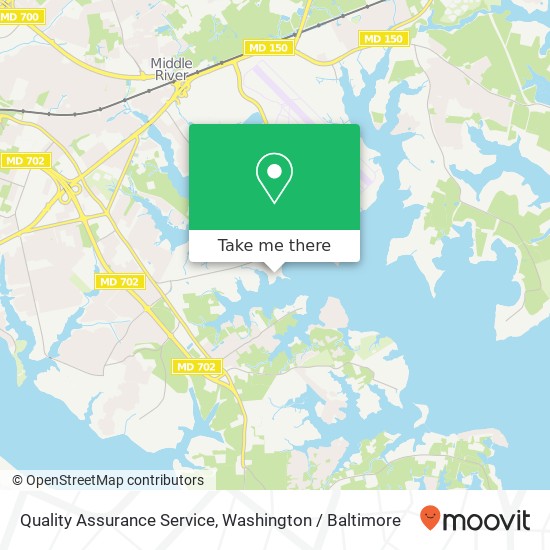 Quality Assurance Service map