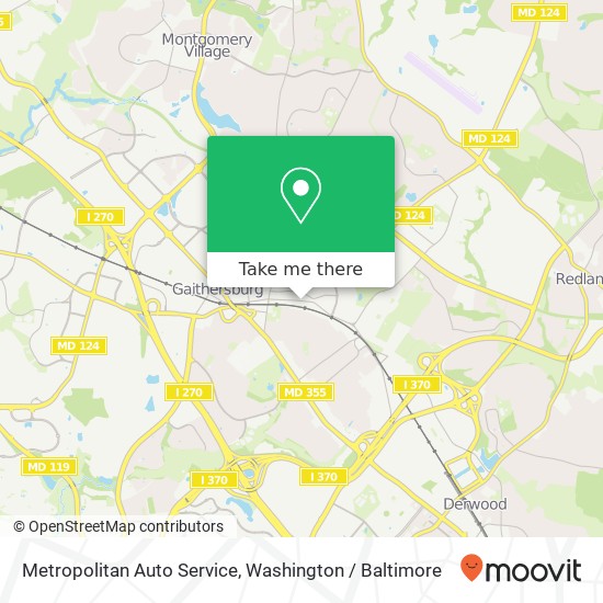 Metropolitan Auto Service map