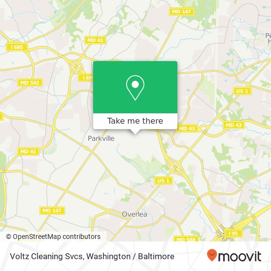 Voltz Cleaning Svcs map