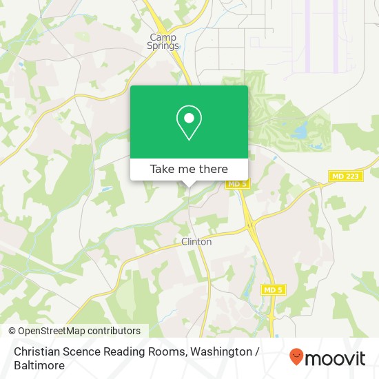Christian Scence Reading Rooms map