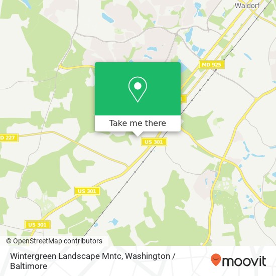 Mapa de Wintergreen Landscape Mntc