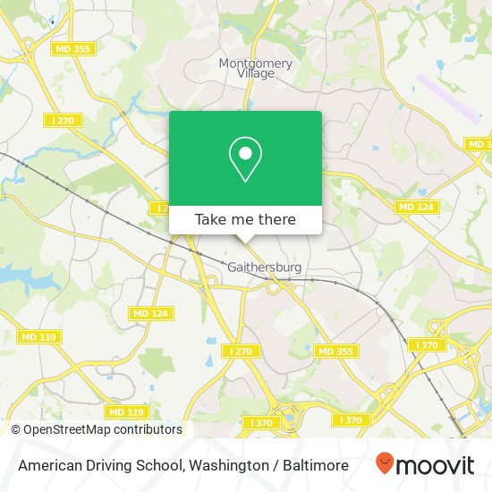 Mapa de American Driving School