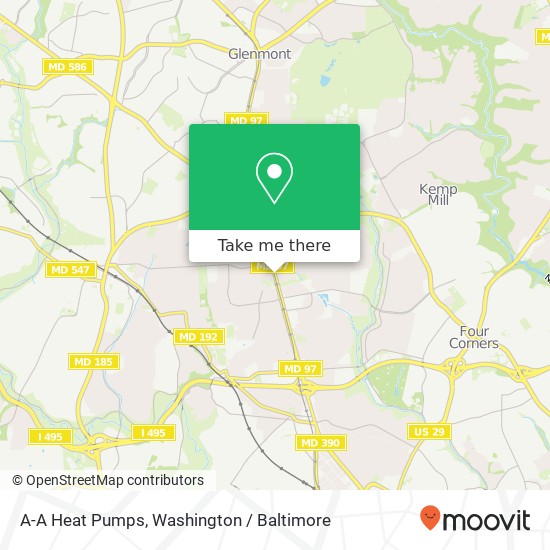 Mapa de A-A Heat Pumps