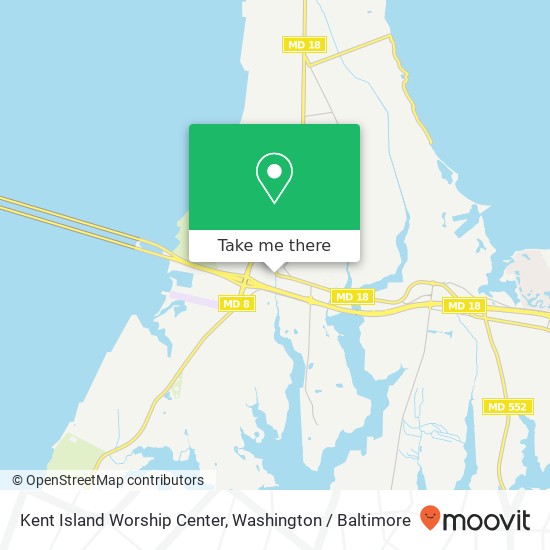 Kent Island Worship Center map