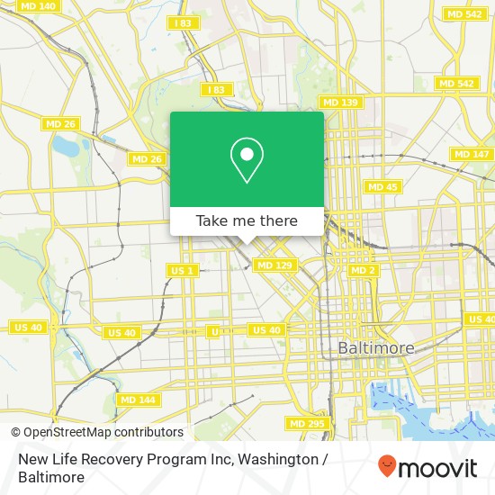 New Life Recovery Program Inc map