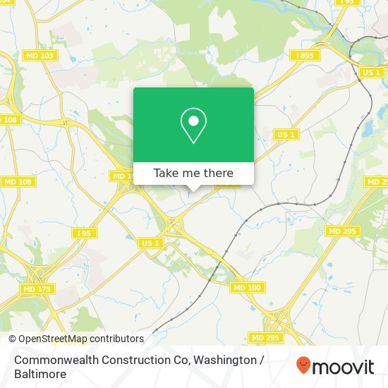 Mapa de Commonwealth Construction Co