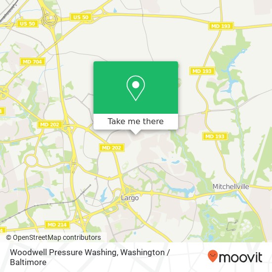 Woodwell Pressure Washing map