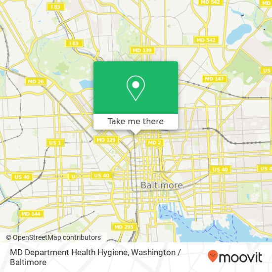 MD Department Health Hygiene map