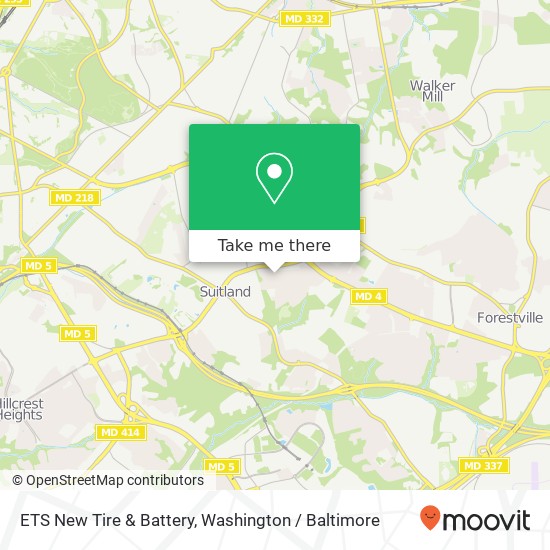 Mapa de ETS New Tire & Battery