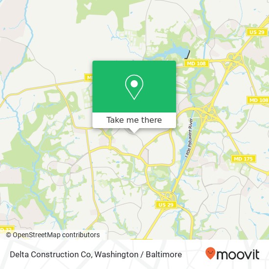 Mapa de Delta Construction Co