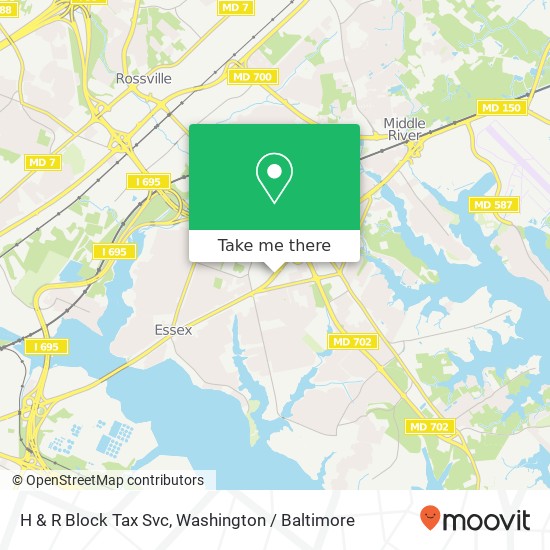 H & R Block Tax Svc map