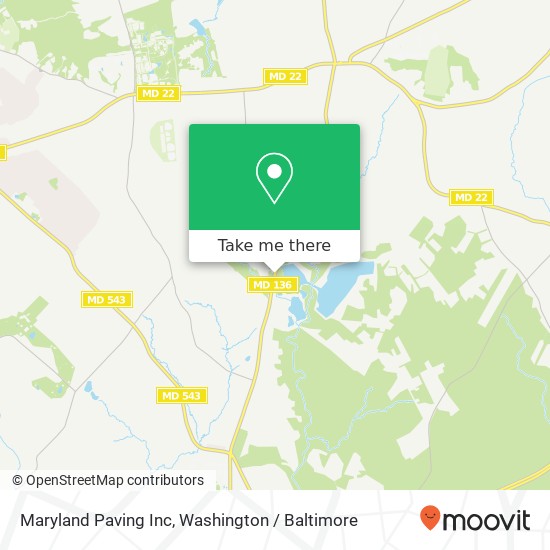 Mapa de Maryland Paving Inc