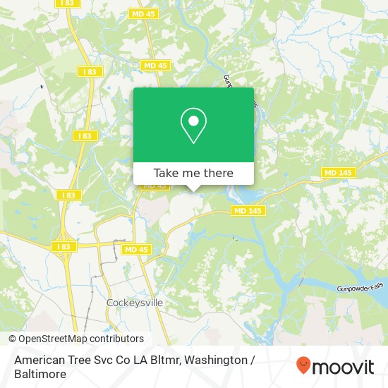 American Tree Svc Co LA Bltmr map