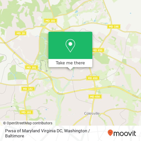 Pwsa of Maryland Virginia DC map