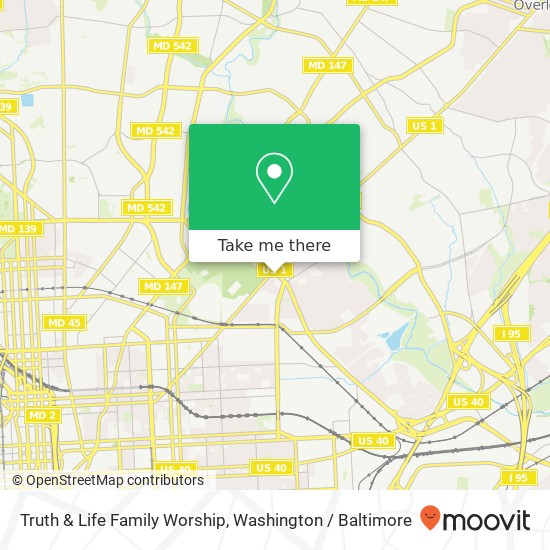 Mapa de Truth & Life Family Worship