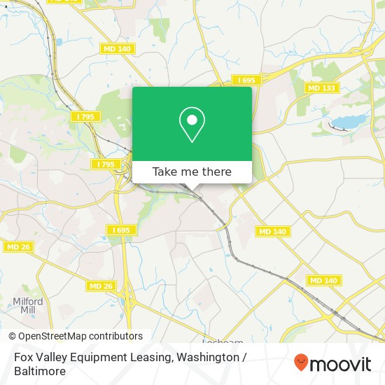 Mapa de Fox Valley Equipment Leasing