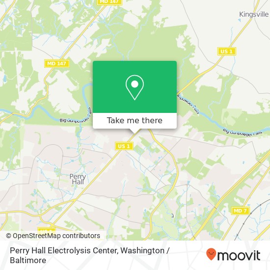 Perry Hall Electrolysis Center map