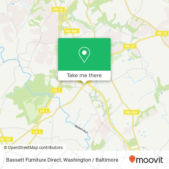 Mapa de Bassett Furniture Direct