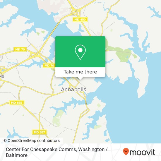 Center For Chesapeake Comms map