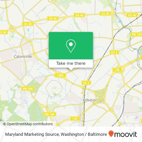 Mapa de Maryland Marketing Source