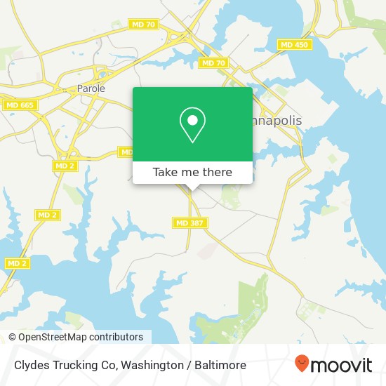 Clydes Trucking Co map