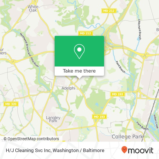 Mapa de H/J Cleaning Svc Inc