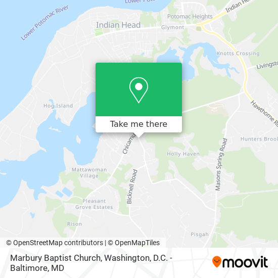 Marbury Baptist Church map