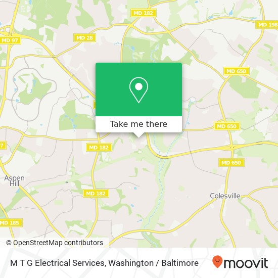 M T G Electrical Services map